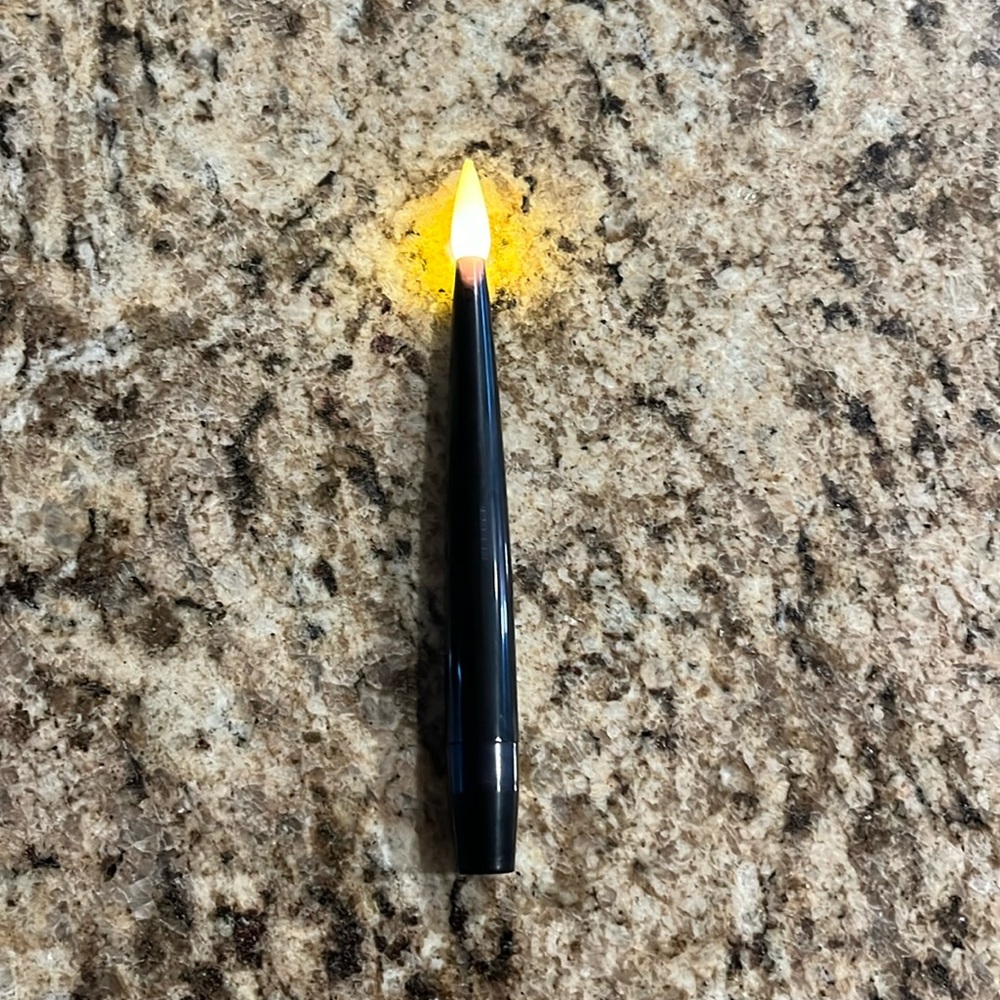 Black Flickering Candle Stick